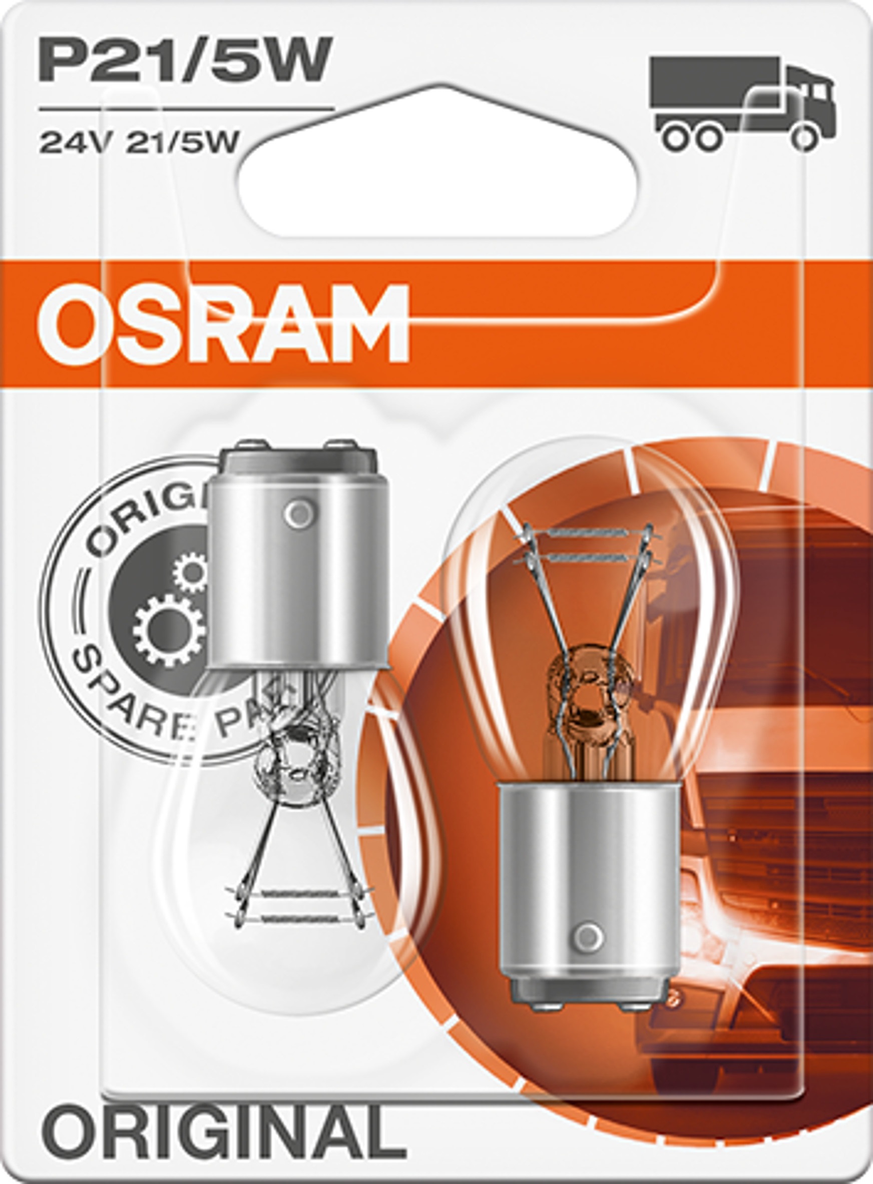 OSRAM Original P21/5W 24 V, 2 Stück OSRAM Original P21/5W 24 V, 2 Stück von Osram