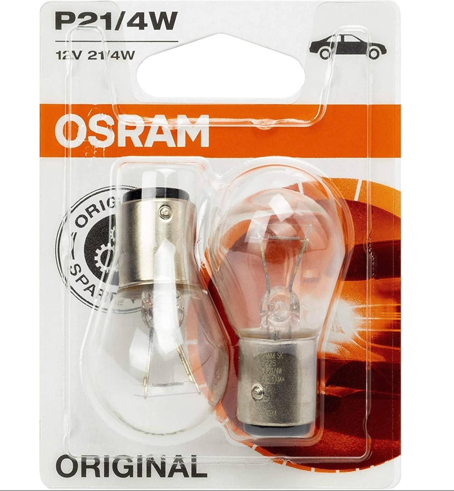 OSRAM Original Sonderlampe - Glühlampe,12V P21/4W Halogen Zusatzlicht 7225-02B im Doppelblister OSRAM Original Sonderlampe - Glühlampe,12V P21/4W Halogen Zusatzlicht 7225-02B im Doppelblister von Osram