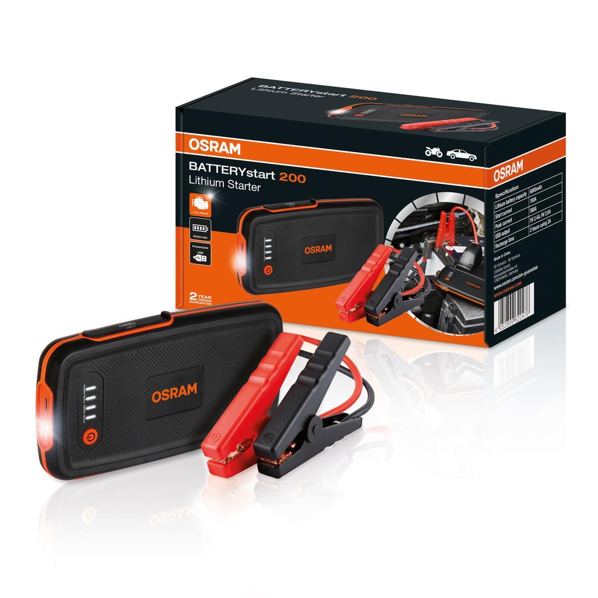 OSRAM Starthilfe Powerbank OBSL200 OSRAM Starthilfe Powerbank OBSL200 von Osram