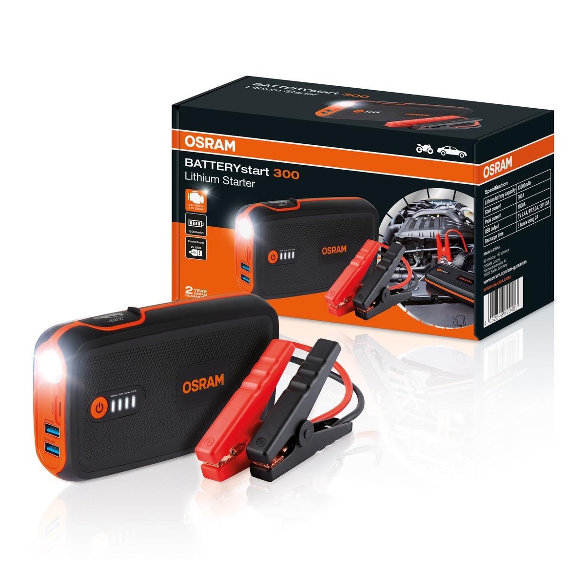 OSRAM Starthilfe Powerbank OPEL OBSL300 OSRAM Starthilfe Powerbank OPEL OBSL300 von Osram