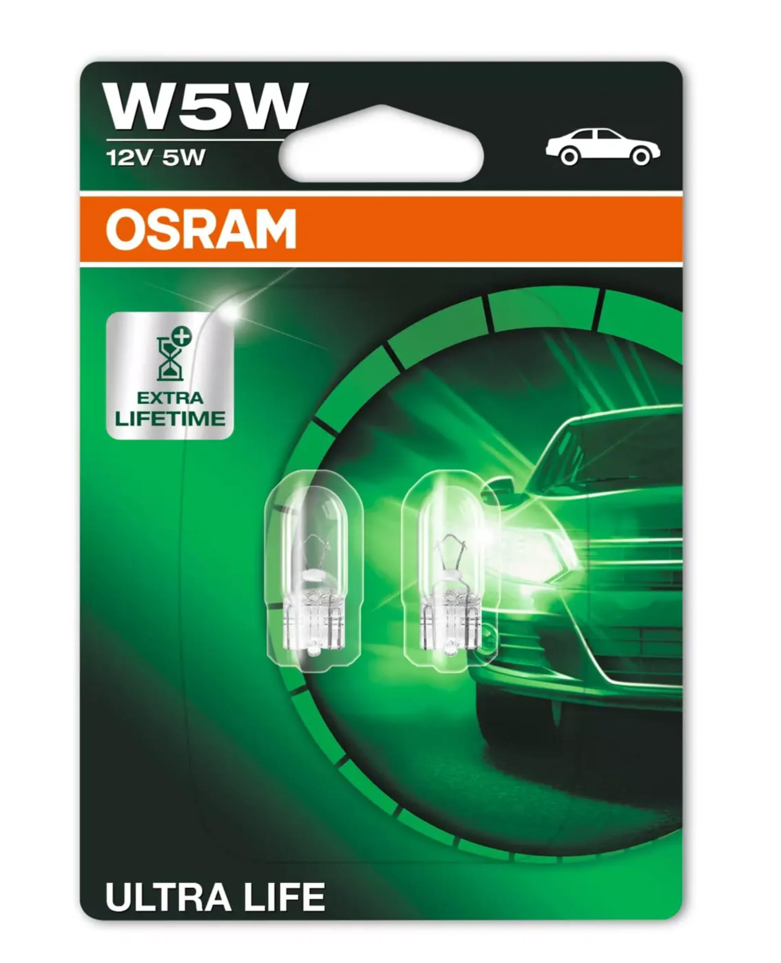 Osram ULTRA LIFE, W5W, Doppelblister, 2 Lampen, white Osram ULTRA LIFE, W5W, Doppelblister, 2 Lampen, white von Osram