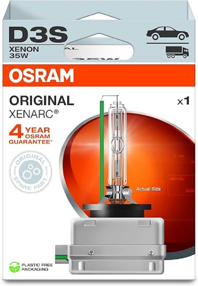 Osram XENARC ORIGINAL D3S HID Xenon-Brenner, Entladungslampe, Erstausrüsterqualität OEM, 66340-1HB, 1 Lampe, white Osram XENARC ORIGINAL D3S HID Xenon-Brenner, Entladungslampe, Erstausrüsterqualität OEM, 66340-1HB, 1 Lampe, white von Osram