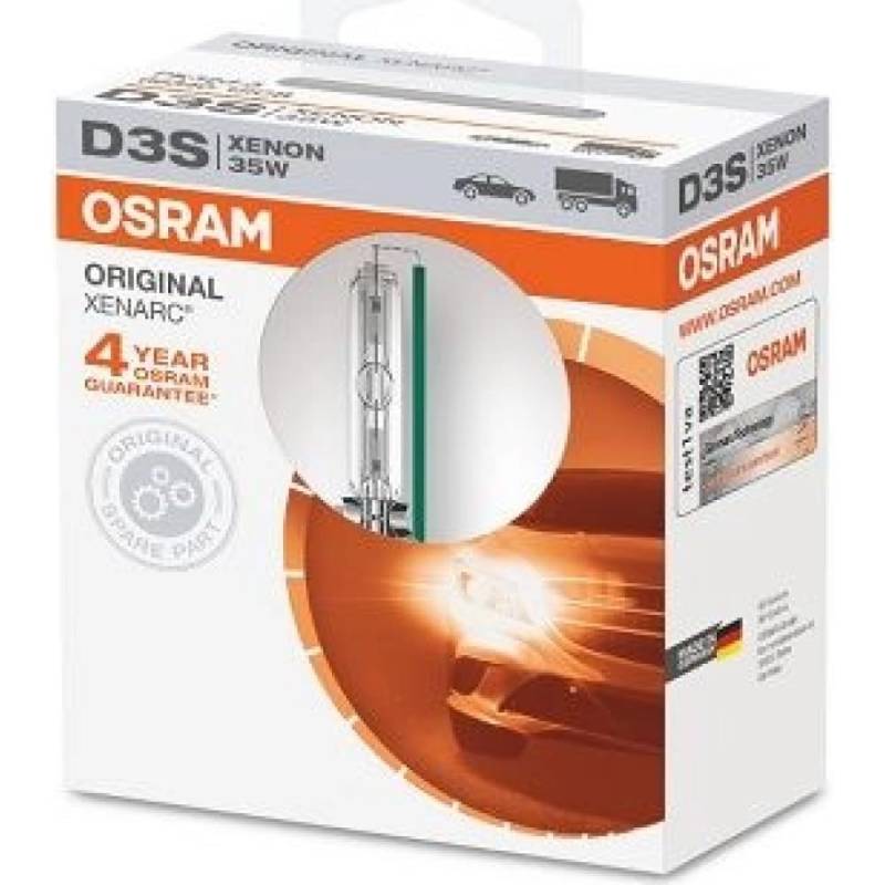 OSRAM XENARC ORIGINAL D3S HID Xenon-Brenner, Entladungslampe, Erstausrüsterqualität OEM, 66340-1SCB, Softcover Box (1 Lampe) von Osram