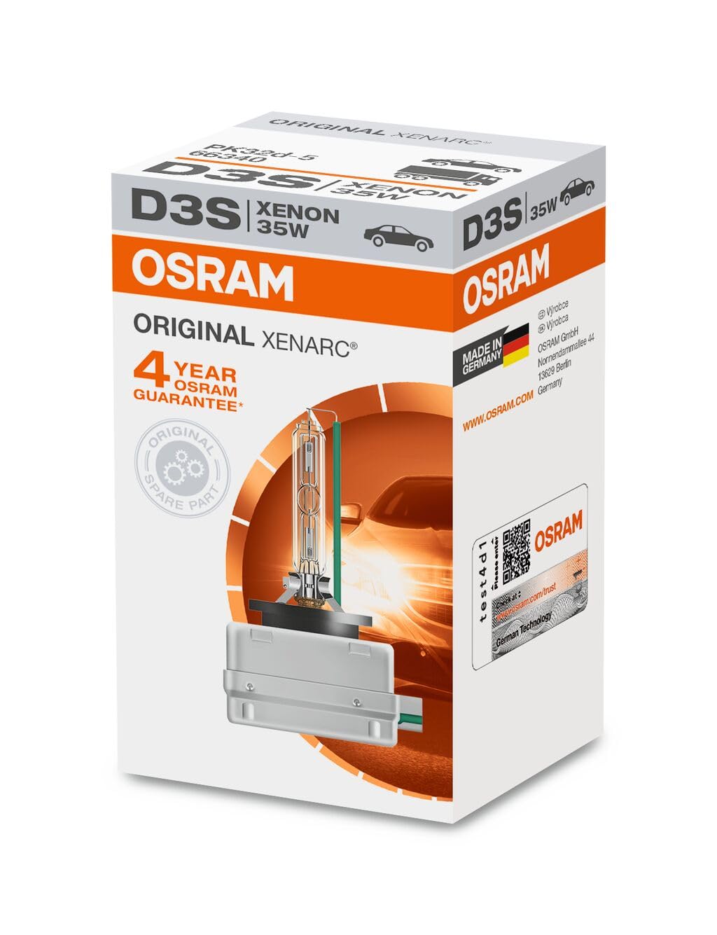 Osram D3S XENARC ORIGINAL HID Xenon OEM 66340HBI von Osram