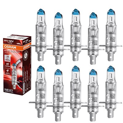 Osram 10x NIGHT BREAKER® LASER H1 Faltschachtel [Hersteller-Nr. 64150NL] von Osram