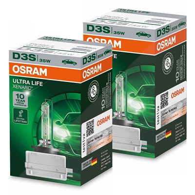Osram 2x D3S Xenarc Ultra Life Faltschachtel [Hersteller-Nr. 66340ULT] für Audi, Kia, VW von Osram