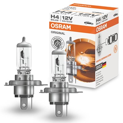 Osram 2x H4 ORIGINAL LINE Faltschachtel [Hersteller-Nr. 64193] von Osram