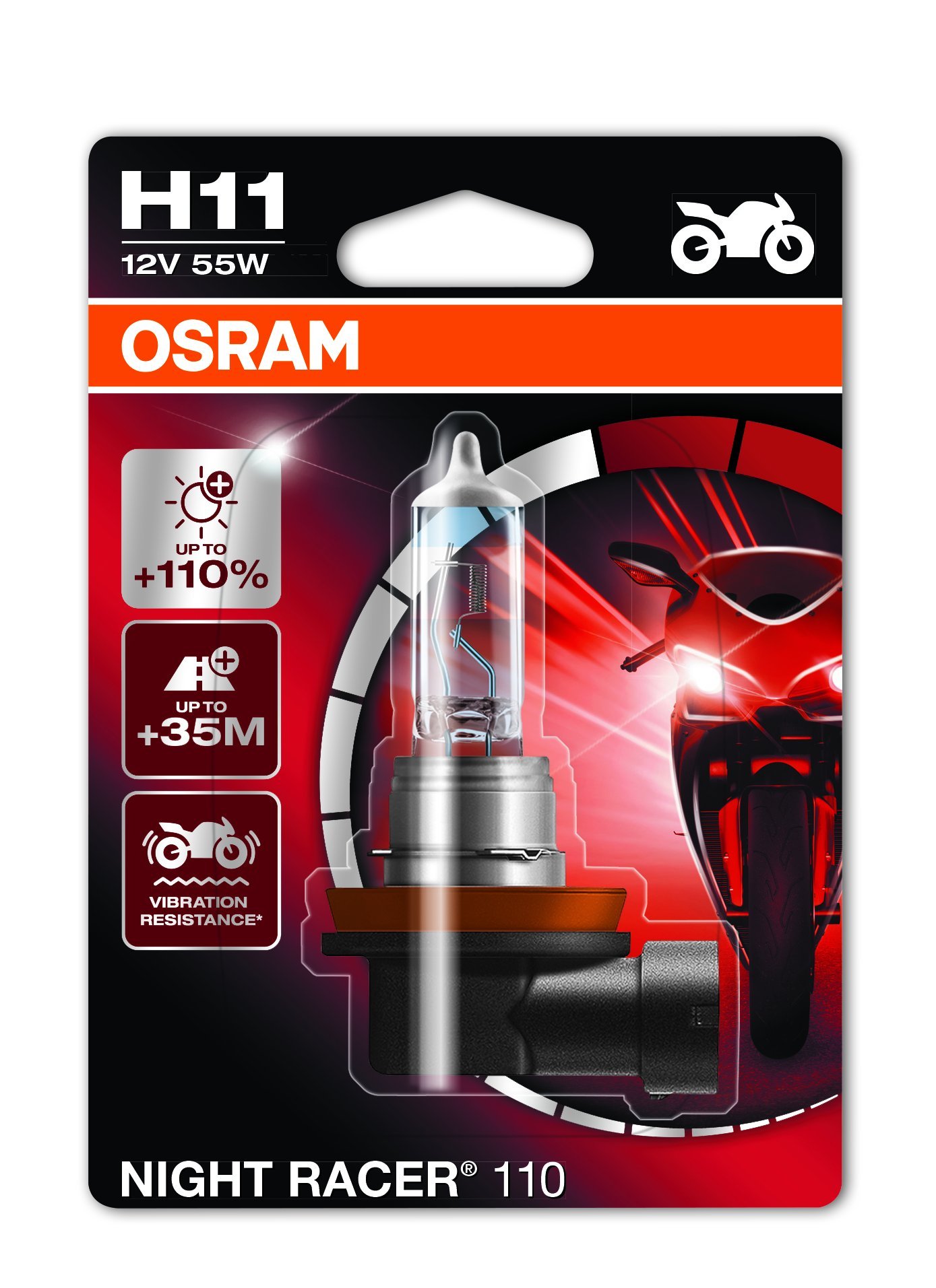 Osram 64211NR1-01B Halogen-Motorradlampe von Osram