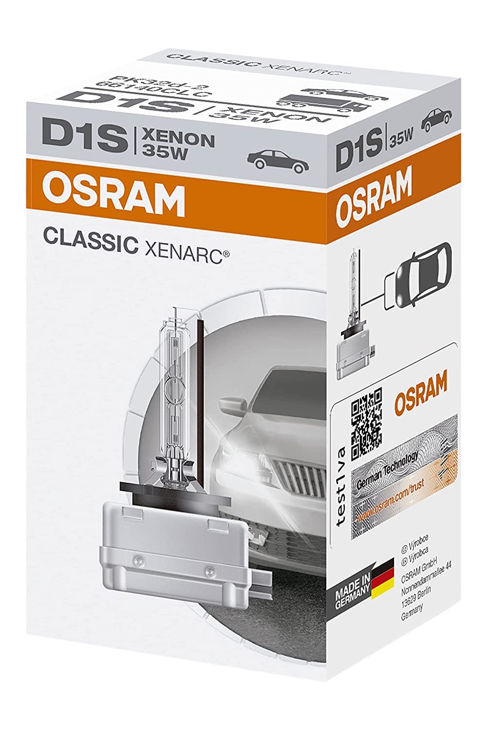 Osram 66140CLC Xenarc Original D1s, Xenon Scheinwerferlampe, 1er Faltschachtel von Osram