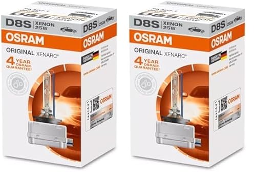 Osram 66548 XENARC Frontscheinwerfer D8S, 1er Faltschachtel, Hellblau (Packung mit 2) von Osram