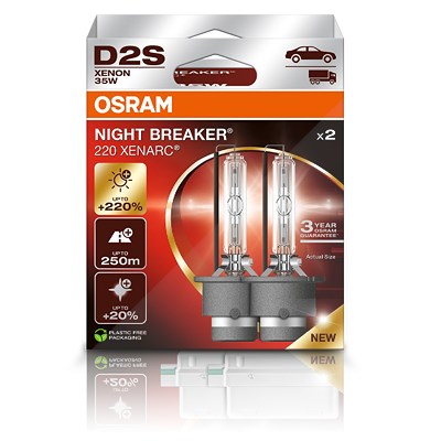 Osram D2S NIGHT BREAKER LASER XENARC GEN2 DuoFaltschachtel [Hersteller-Nr. 66240XN2-2HB] von Osram