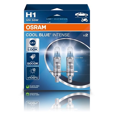 Osram H1 COOL BLUE INTENSE Glühlampe DuoBox [Hersteller-Nr. 64150CBN-2HB] von Osram