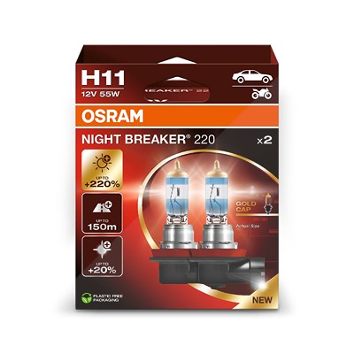 Osram H11 NIGHT BREAKER 220 [Hersteller-Nr. 64211NB220-2HB] von Osram
