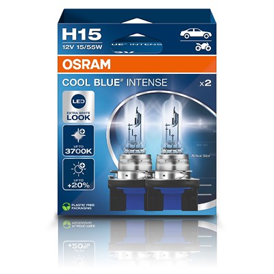 Osram H15 COOL BLUE INTENSE Glühlampe 2er Box [Hersteller-Nr. 64176CBN-2HB] von Osram