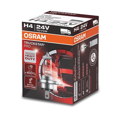 Osram H4 TRUCKSTAR® PRO (Next Gen) Glühlampe Faltschachtel [Hersteller-Nr. 64196TSP] für Iveco, Mercedes-Benz von Osram