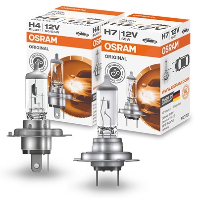 Osram H7 + H4 ORIGINAL LINE 12V Faltschachtel [Hersteller-Nr. 10850886] von Osram
