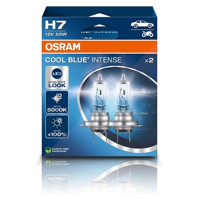 Osram H7 COOL BLUE INTENSE Glühlampe DuoBox [Hersteller-Nr. 64210CBN-2HB] von Osram