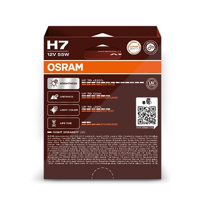 Osram H7 NIGHT BREAKER 220 [Hersteller-Nr. 64210NB220] von Osram