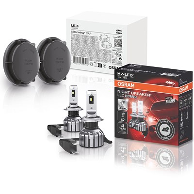 Osram H7 NIGHT BREAKER LED+LEDriving CAP Adapter LEDCAP08 von Osram