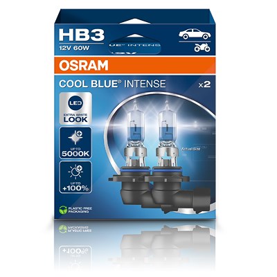 Osram HB3 COOL BLUE INTENSE Glühlampe DUOBOX [Hersteller-Nr. 9005CBN-2HB] von Osram
