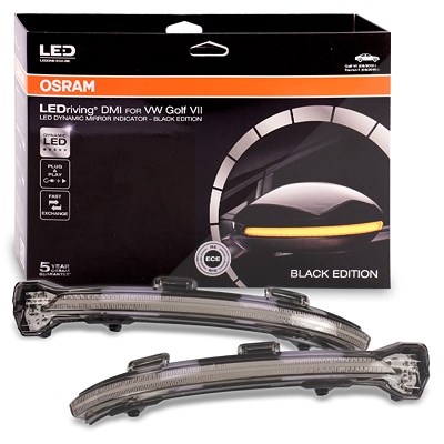 Osram LEDriving® DMI Volldynamische LED Spiegelblinker Golf 7 Black [Hersteller-Nr. 40004439] von Osram