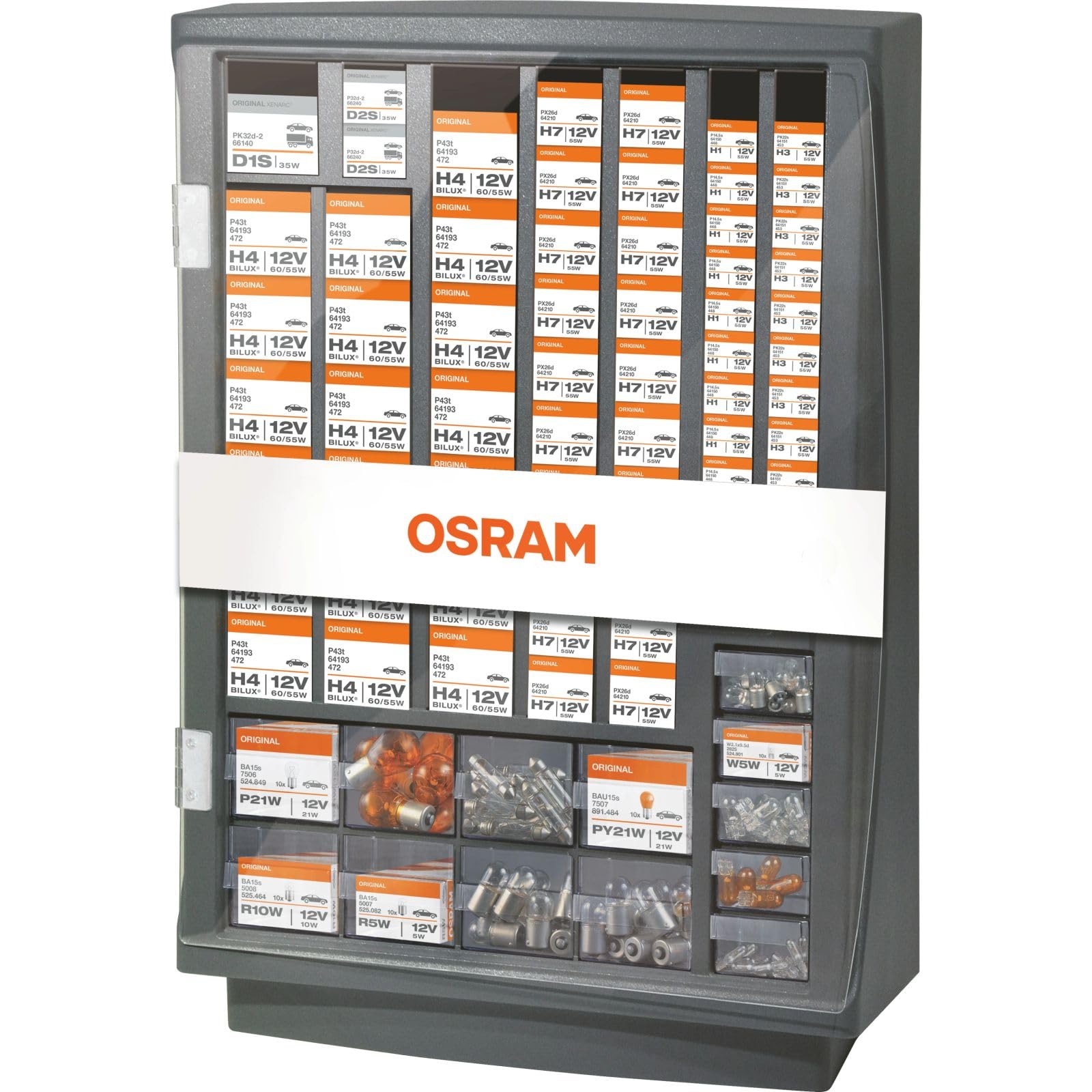 Osram | Lampenschrank 12V bestückt | ohne Schloss, inkl. Lampentester | 510639 von Osram
