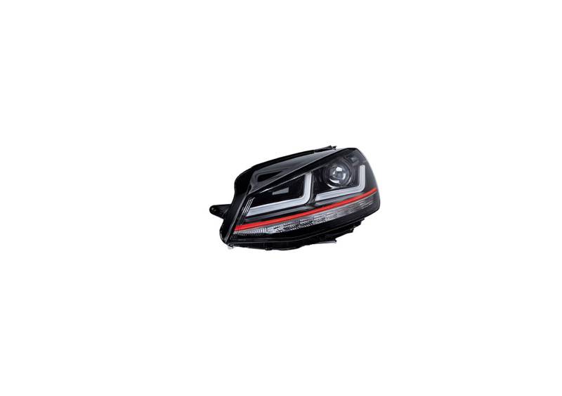 Osram Ledriving LED Scheinwerfer, GTI Edition als Xenonersatz zur Umrüstung auf LED, LEDHL104-GTI, für Linkslenkerfahrzeuge (1 Komplett-Set), Schwarz, Weiß, Klar, Rot von Osram