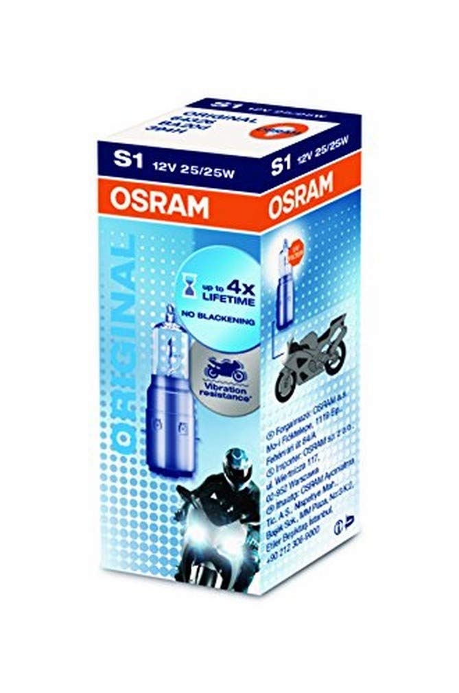 Osram MOTORCYCLE LAMPS S1, 64326, 12V, 1er Faltschachtel von Osram