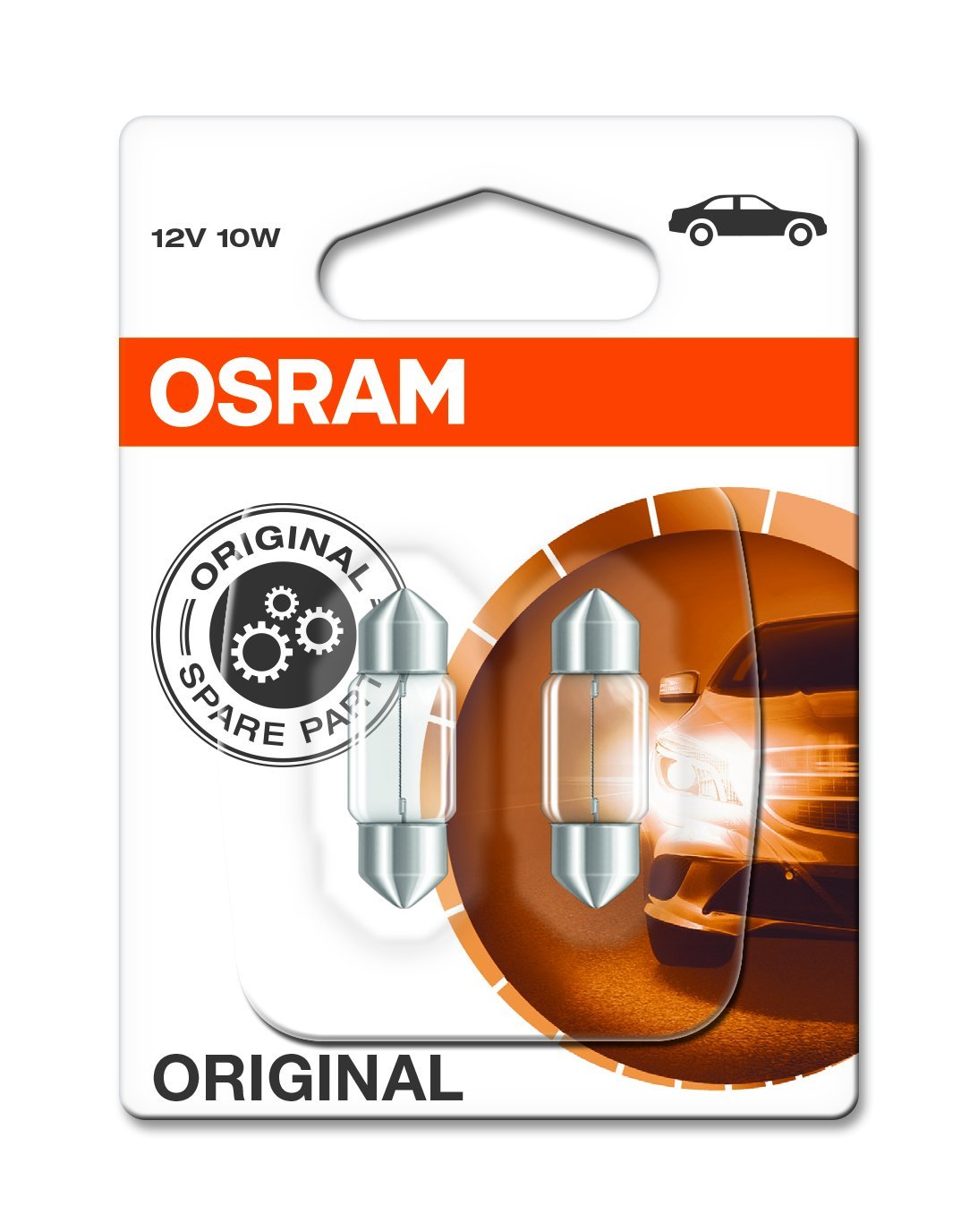 Osram ORIGINAL (C10W), 6438-02B, 12V, Doppelblister von Osram
