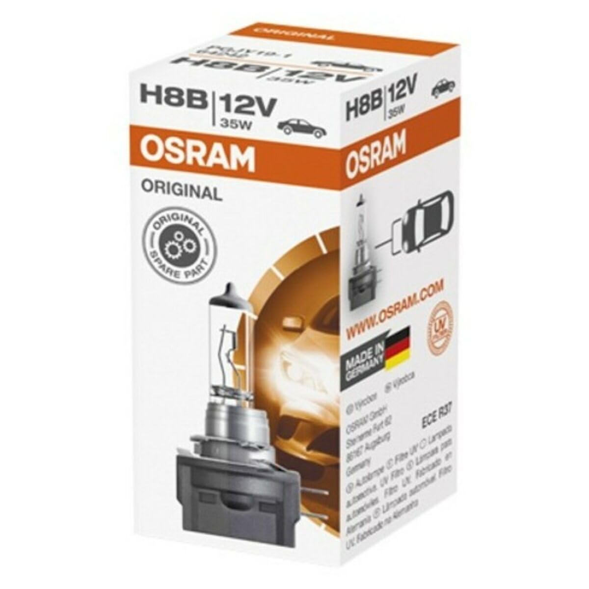 Osram ORIGINAL H8B, 64242, 12V, 1er Faltschachtel Osram ORIGINAL H8B, 64242, 12V, 1er Faltschachtel von Osram