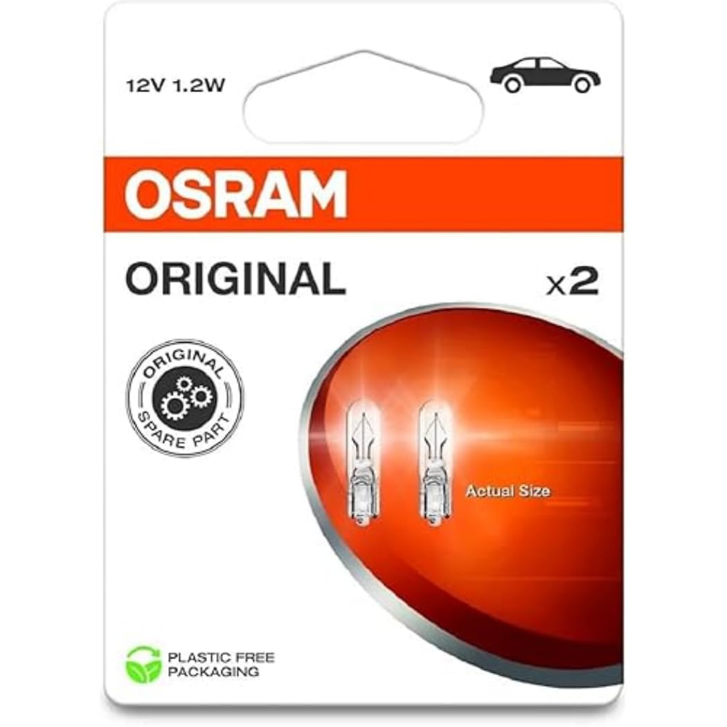 Osram ORIGINAL LINE 12V, Glass Wedge Base, 2721-2BL, Doppelblister, white Osram ORIGINAL LINE 12V, Glass Wedge Base, 2721-2BL, Doppelblister, white von Osram