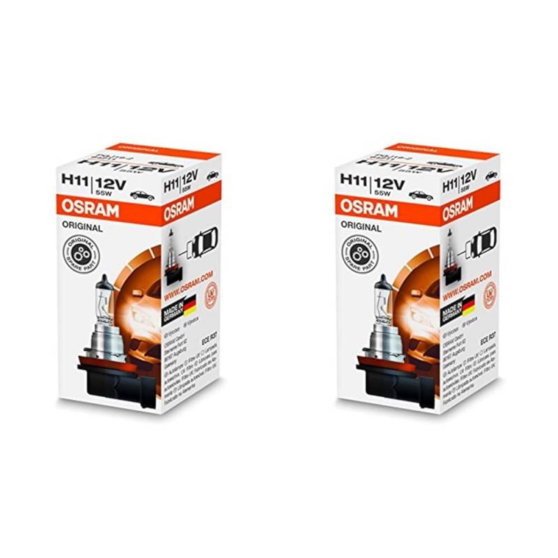 Osram OS64211 ORIGINAL H11, 64211, 12V, 1er Faltschachtel (Packung mit 2) von Osram