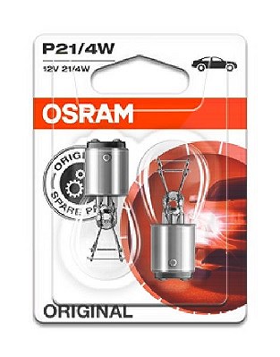 Osram P21/4W Original Glühlampe [Hersteller-Nr. 7225-02B] für Alpina, Audi, BMW, Citroën, Fiat, Ford, Jaguar, Lada, Lotus, Mercedes-Benz, Mitsubishi, von Osram