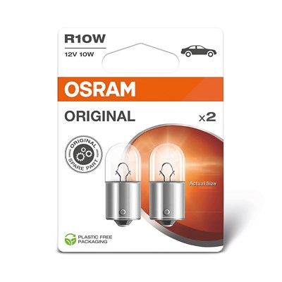 Osram R10W ORIGINAL Glühlampe 2er Blister [Hersteller-Nr. 5008-2BL] für Abarth, Alfa Romeo, Alpina, Audi, BMW, Chevrolet, Chrysler, Citroën, Fiat, For von Osram
