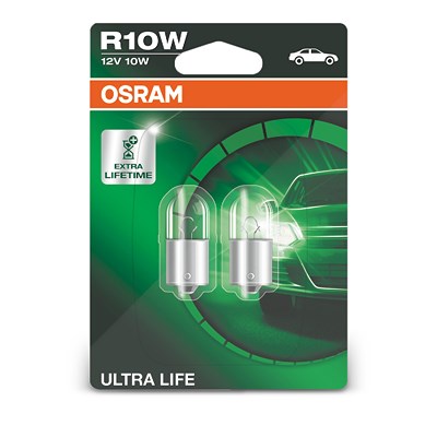 Osram R10W ULTRA LIFE Doppel-Blister [Hersteller-Nr. 5008ULT-02B] für Alfa Romeo, Fiat, Seat von Osram