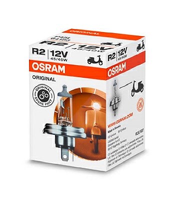 Osram R2 Original Line Glühalmpe [Hersteller-Nr. 64183] für Alfa Romeo, Aprilia, Austin, Cagiva, Citroën, Daihatsu, Fiat, Honda, Lada, Moto Guzzi, Peu von Osram
