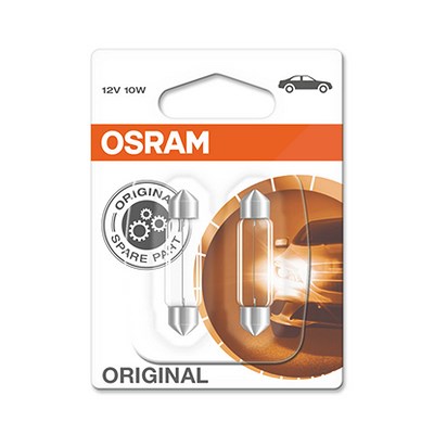 Osram SV8.5-8 Original Soffittenlampe 41mm [Hersteller-Nr. 6411-02B] für Alfa Romeo, Alpina, Audi, Autobianchi, BMW, Chevrolet, Citroën, Daewoo, Daiha von Osram