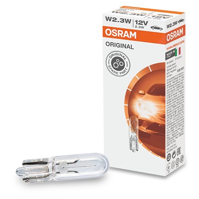 Osram W2,3W Original Glühlampe [Hersteller-Nr. 2723] für Abarth, Alfa Romeo, Audi, Fiat, Lancia, Mercedes-Benz, Peugeot, Skoda, Smart, VW von Osram