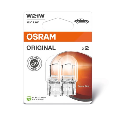 Osram W21W ORIGINAL Glühlampe [Hersteller-Nr. 7505] für Abarth, Audi, BMW, Chevrolet, Chrysler, Citroën, Daihatsu, Dodge, Fiat, Ford, Honda, Hyundai, von Osram