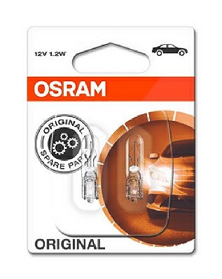 Osram W2x4.6d Original Line Glühlampe Doppelblister [Hersteller-Nr. 2721-02B] für Alpina, Isuzu, Volvo von Osram