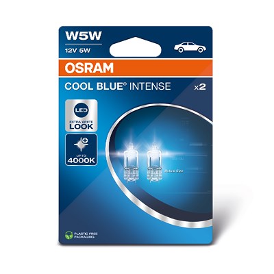 Osram W5W COOL BLUE INTENSE Glühlampe DOPPELBLISTER [Hersteller-Nr. 2825CBN-2BL] von Osram