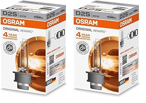 Osram XENARC ORIGINAL, D2S, Xenon-Scheinwerferlampe, 66240, Karton Faltschachtel (1 Lampe) (Packung mit 2) von Osram