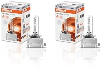 Osram Xenarc Original D1S HID Xenon-Brenner, Entladungslampe, Erstausrüsterqualität OEM, 66140, Faltschachtel, Weiß, (1 Stück), Weiss weiss (Packung mit 2) von Osram