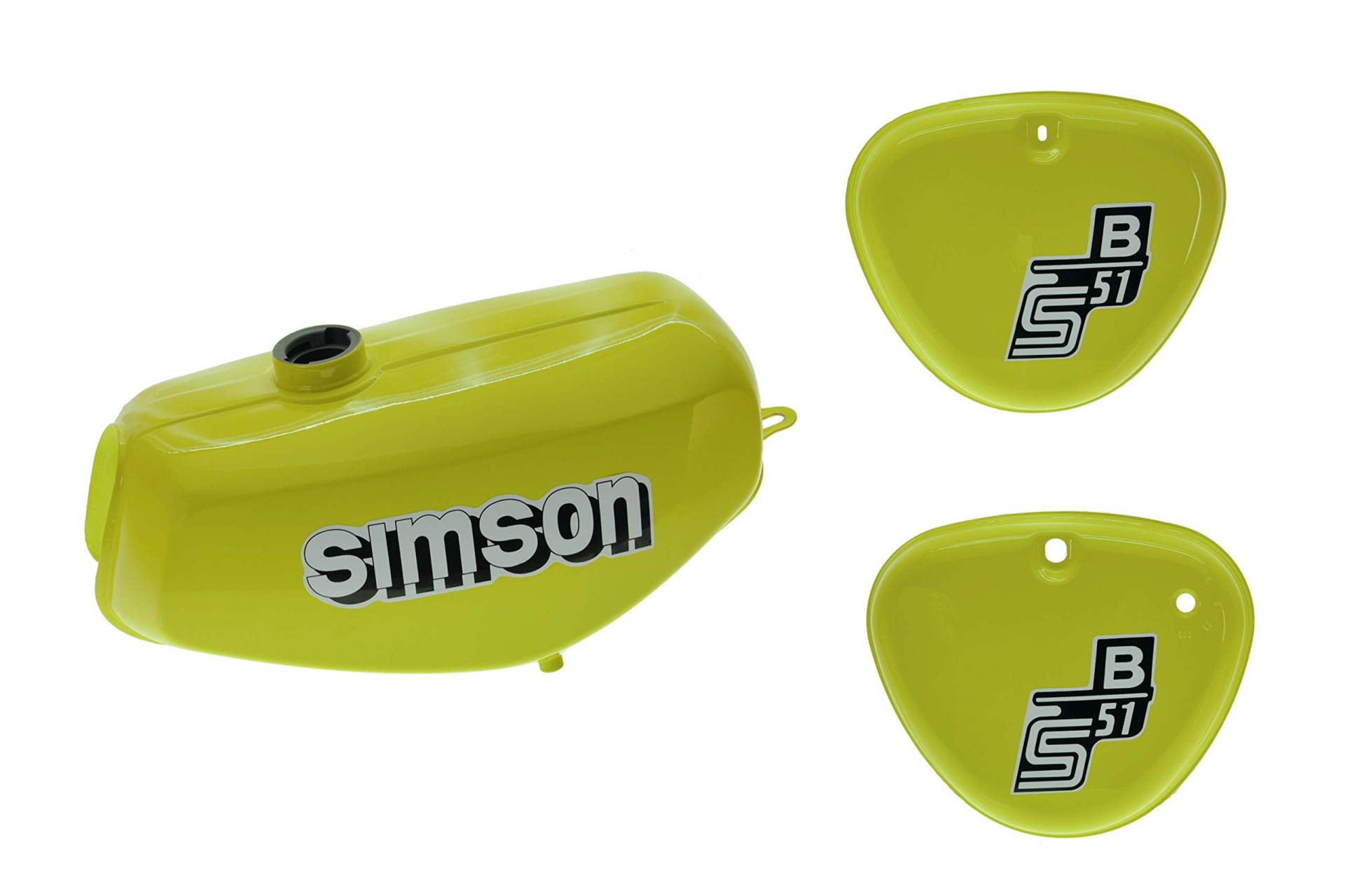 Tank Set Seitendeckel S51 S70 Schwefelgelb innen versiegelt mit Aufkleber Simson Tank Set Seitendeckel S51 S70 Schwefelgelb innen versiegelt mit Aufkleber Simson von Ost2rad