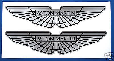 Aston Martin logo stil silber sticker aufkleber von Other