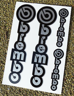 Brembo Motorrad Gabel Sticker SILBER/SCHWARZ von Other