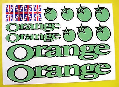 ORANGE Mountainbike (grün) MTB Fahrrad Rahmen Sticker von Other