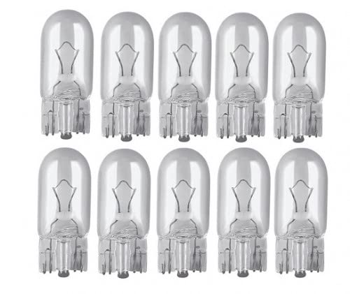 Other 501 Glassockel-Glühbirnen, ohne Kappe, 12 V, 5 W, transparent, 10 Stück von Other