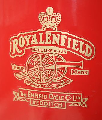 Other ROYAL Enfield Tank Helm Rahmen Gold Sticker Aufkleber von Other