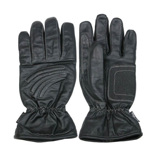 Ototop Motorrad Handschuhe Leder, Schwarz, Größe L von OTOTOP